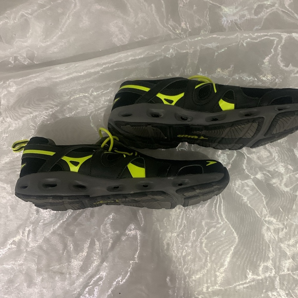 SPEEDO MEN’S HYDRO COMFORT 4.0 WATER SHOES Black Neon Yellow Bungee - Picture 7 of 15